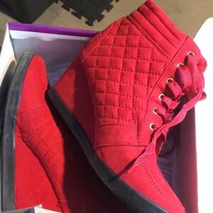 Red Sneakers Heel